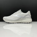 White and Grey Brooks Ghost 15 Running Shoes - product image from the listing.