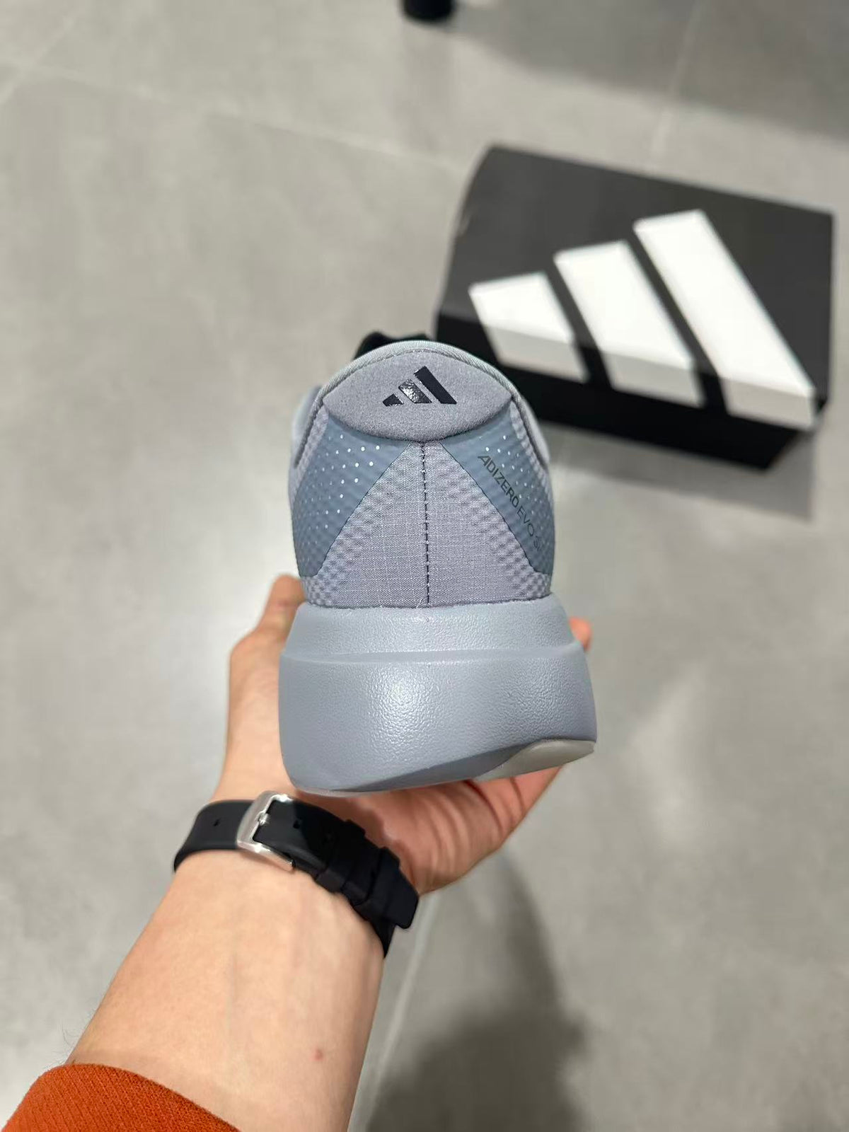 adidas Lightstrike Pro Running Shoes in Grey Green KI6927 - product image from the listing.