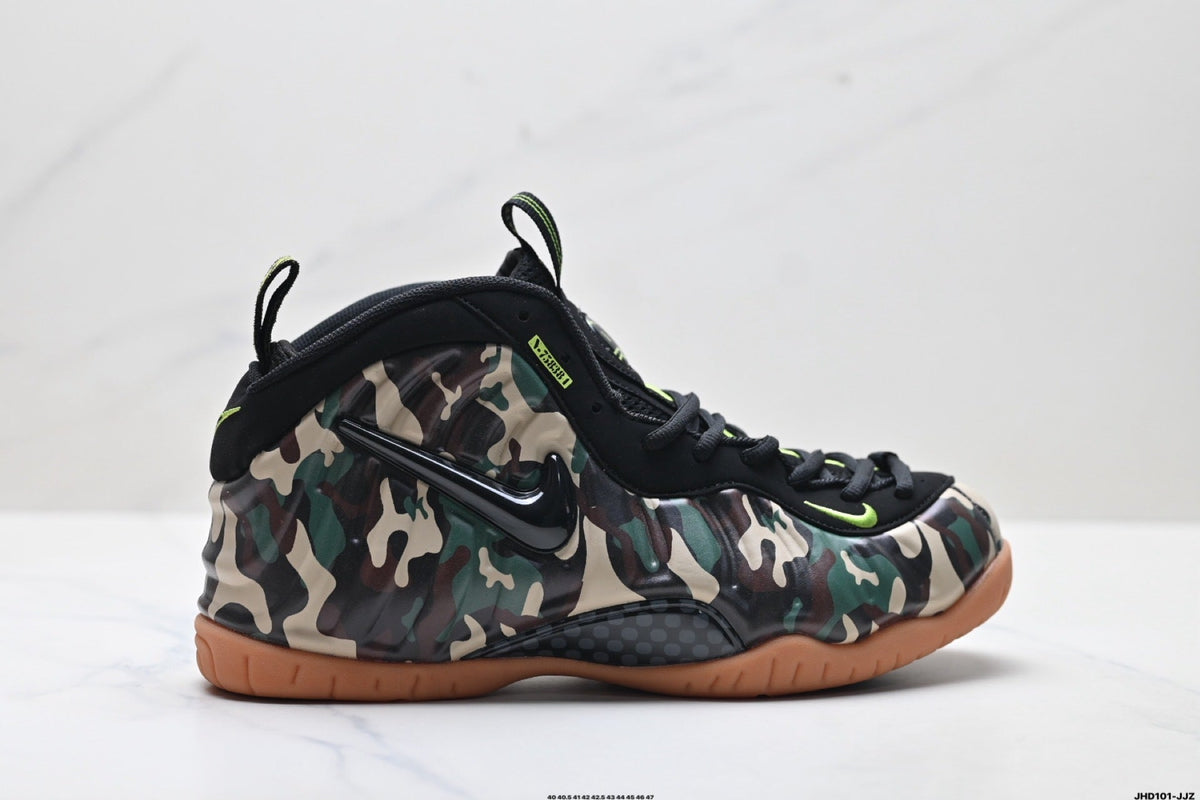 Nike Air Foamposite One Penny Hardaway Camo Trainers - product image from the listing.