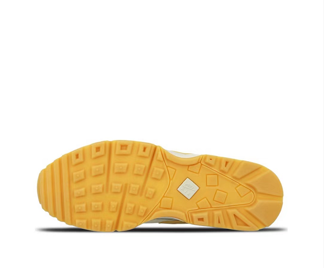 Beige and Yellow Nike Air Max 1 Sneakers - product image from the listing.