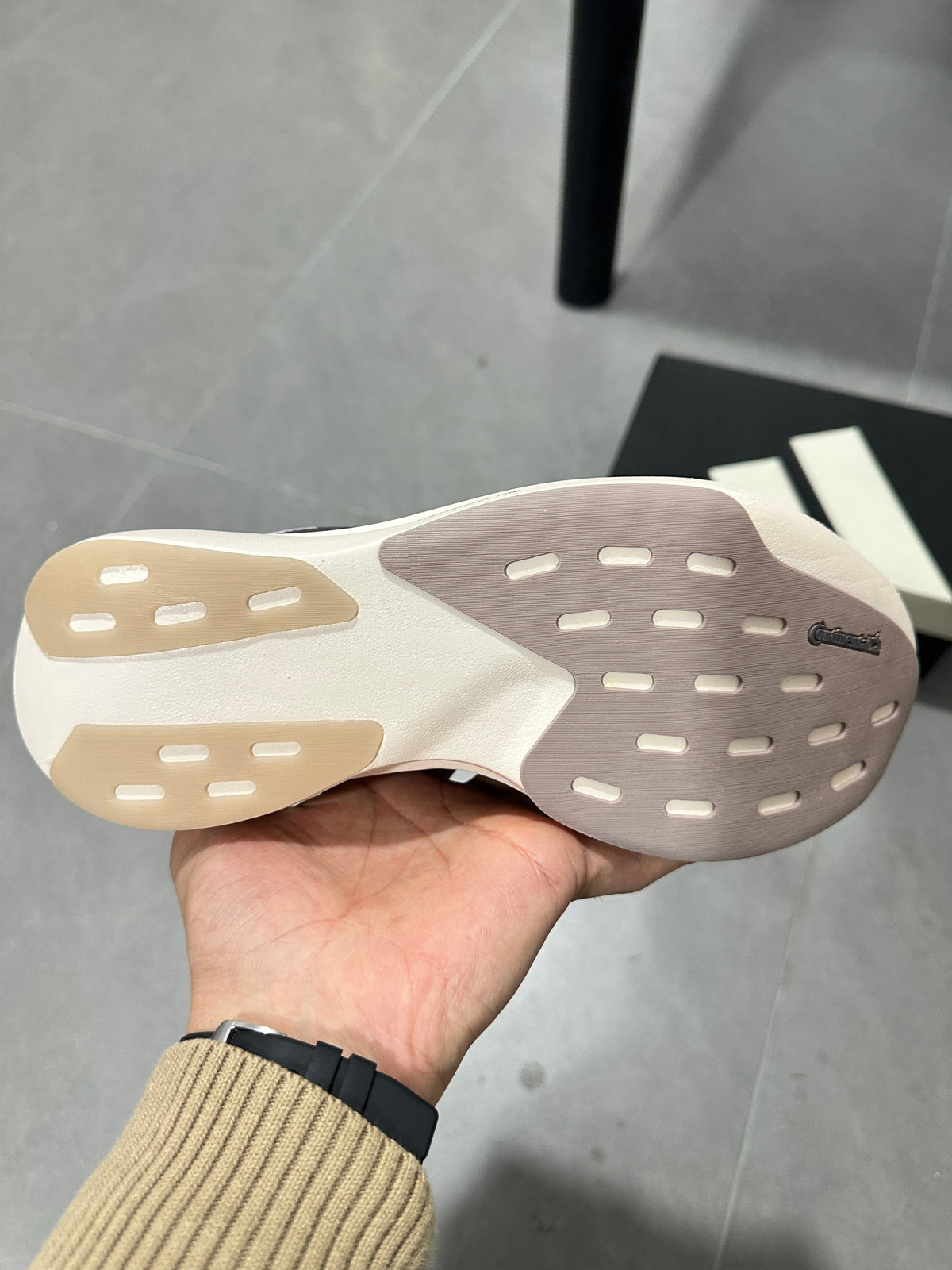 Adidas Lightstrike Pro Running Shoes in White and Gray KJ2001 - product image from the listing.