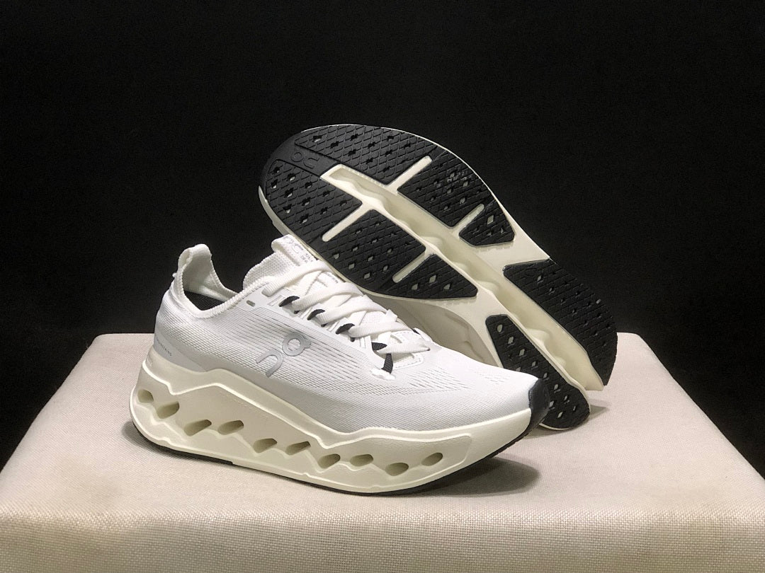 On Cloudsurfer Max Running Sneakers in White - product image from the listing.