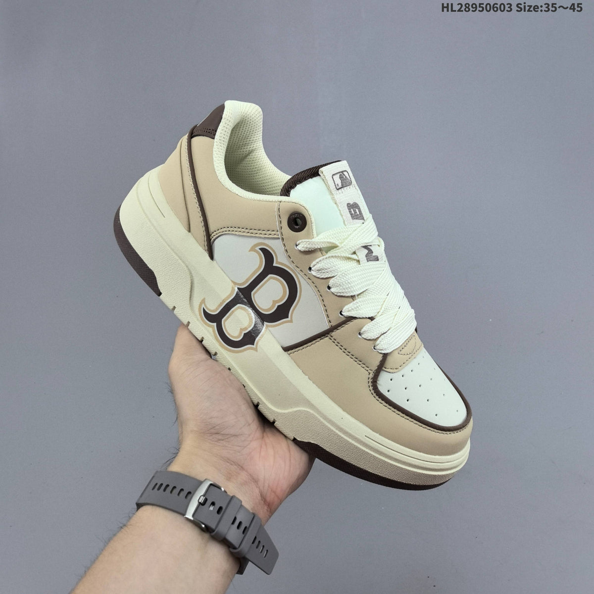 MLB New York Yankees Platform Sneakers, in White and Gray - product image from the listing.