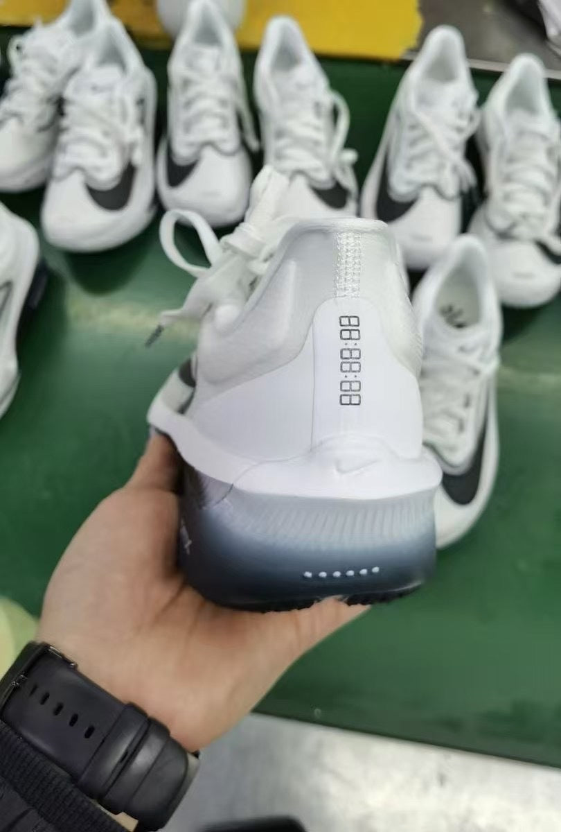 Nike Zoom Fly 6 Running Shoes in White Grey Black FN8454-100 - product image from the listing.