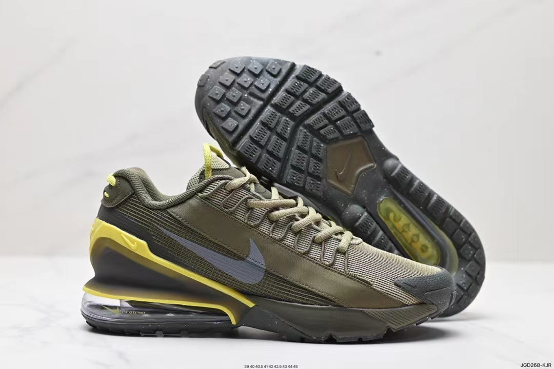 Nike Air Max 270 Trek Sneakers in Olive Grey Volt - product image from the listing.