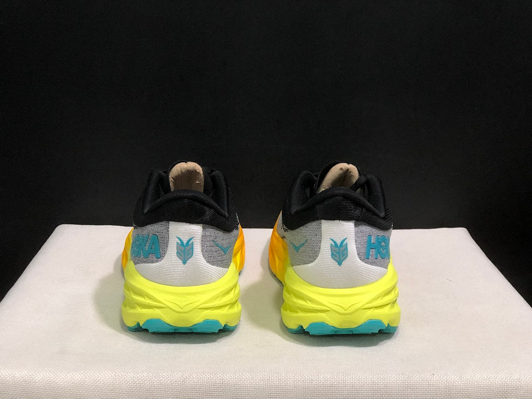 HOKA Speedgoat 5 Trail Running Shoes in Black Gray - product image from the listing.