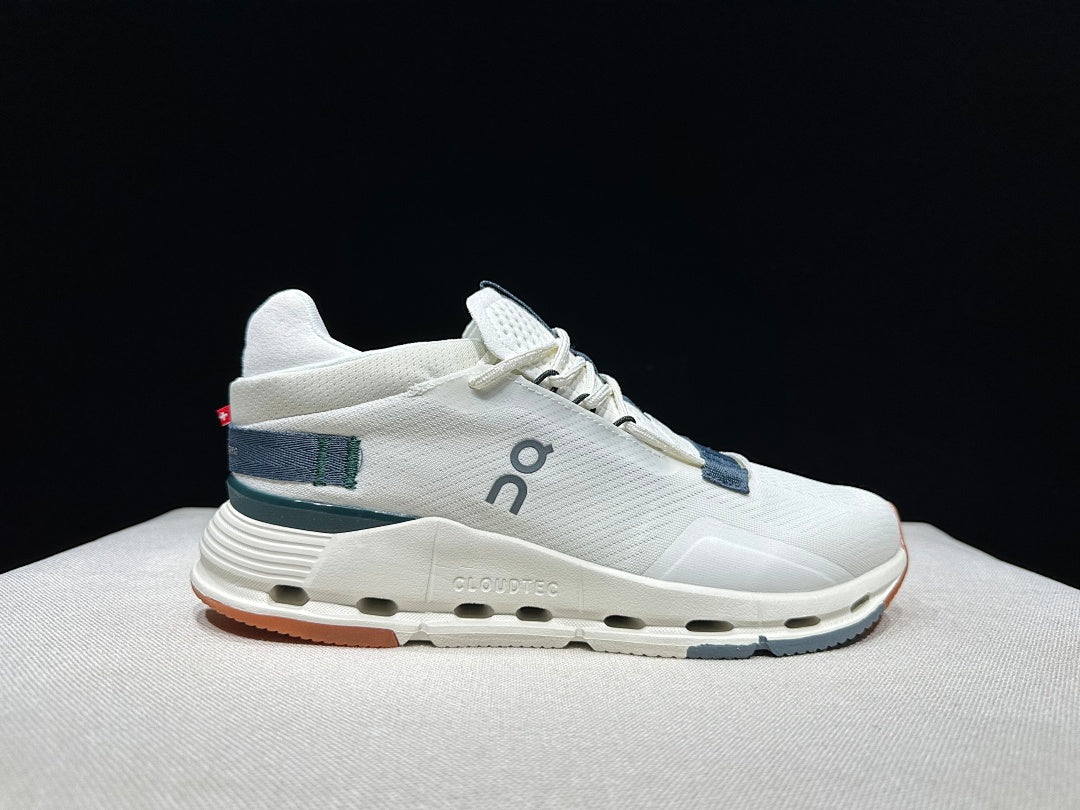 Ivory and Olive On Cloudnova 2 Sneakers - product image from the listing.