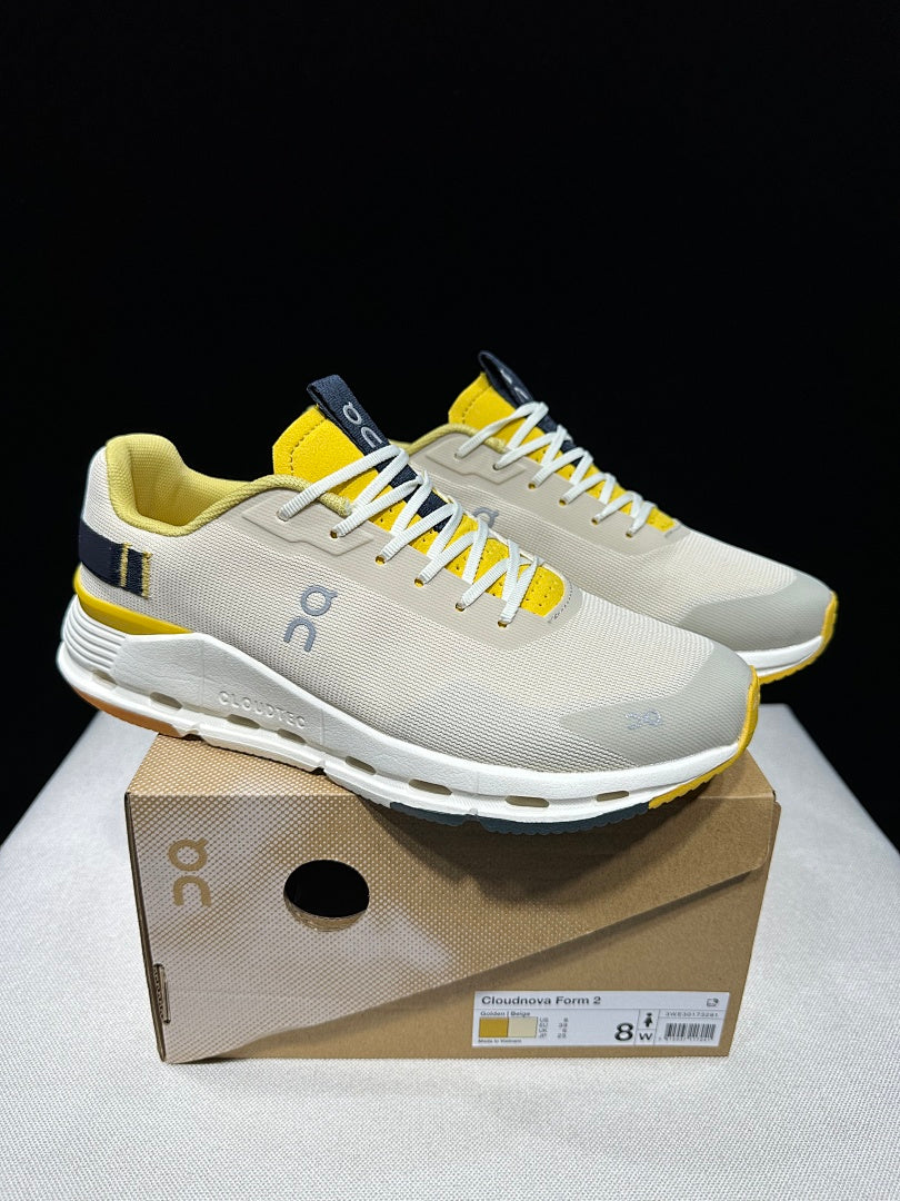 Beige and Yellow On Cloudnova Form 2 Sneakers - product image from the listing.