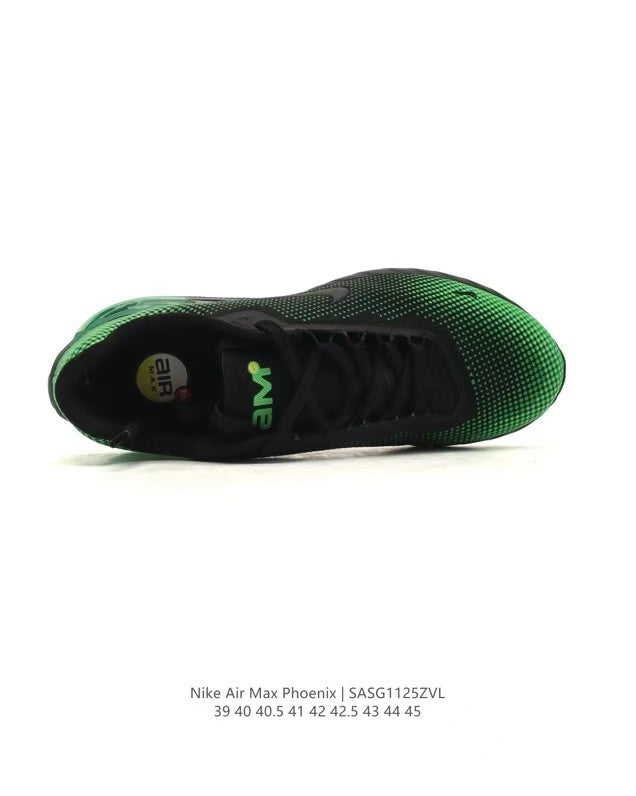 Nike Air Max Phoenix Sneakers in Black and Green SAG112ZVL - product image from the listing.