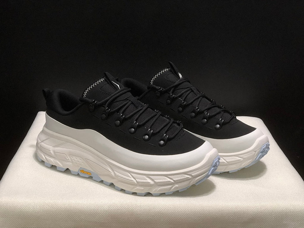 HOKA ONE ONE Tor Summit Black White Trail Trainers - product image from the listing.