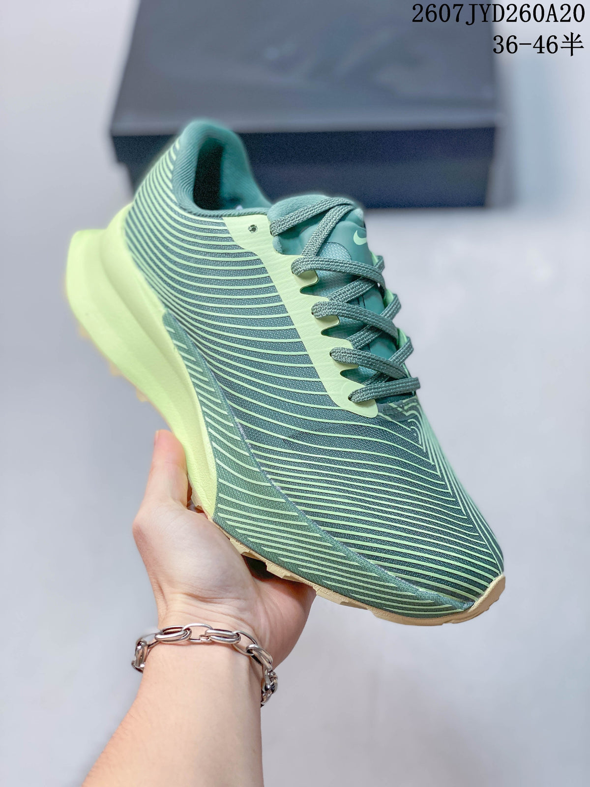 Nike ACG Ultrafly Trail Sneakers in Green Lime - product image from the listing.