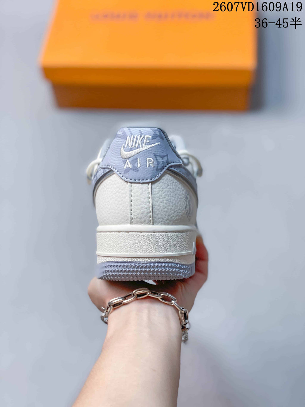 Nike Air Force 1 Low White Mist in Grey 2607VD1609A19 - product image from the listing.