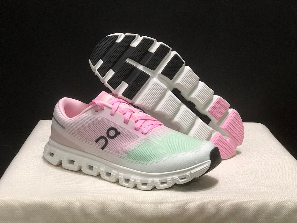 On Cloud 6 Push Sneakers in Pink, in Green and White - product image from the listing.