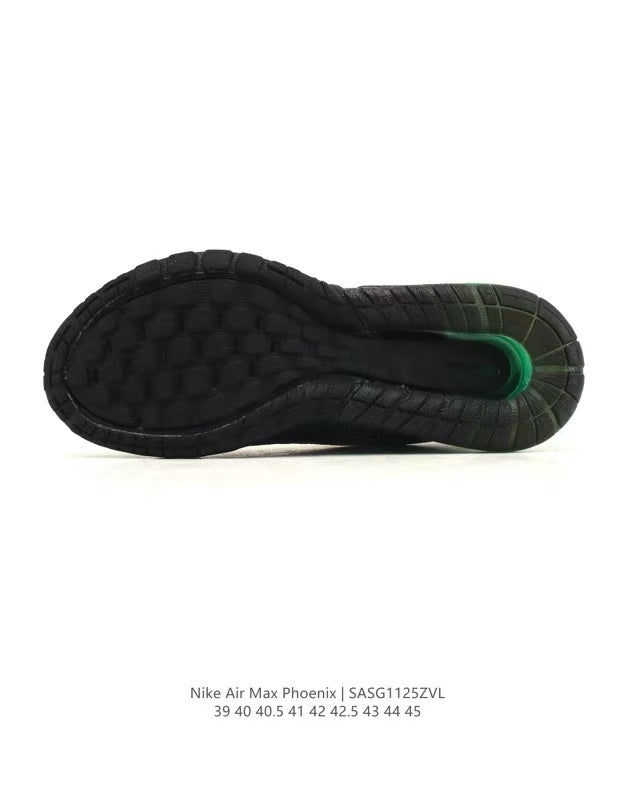 Nike Air Max Phoenix Sneakers in Black and Green SAG112ZVL - product image from the listing.