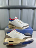 Air Jordan 3 Retro OG SP Sneakers White Blue Red IB1482-100 - product image from the listing.