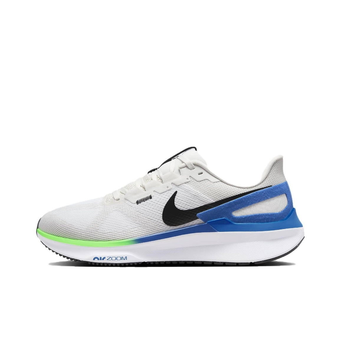 Nike Structure 25 Road Running Shoes in White Blue DJ7883-104 - product image from the listing.