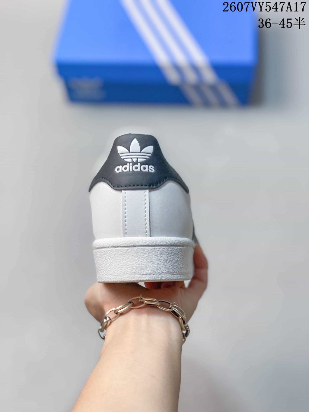 Adidas Originals Superstar Sneakers in White Black 2607VY547A17 - product image from the listing.