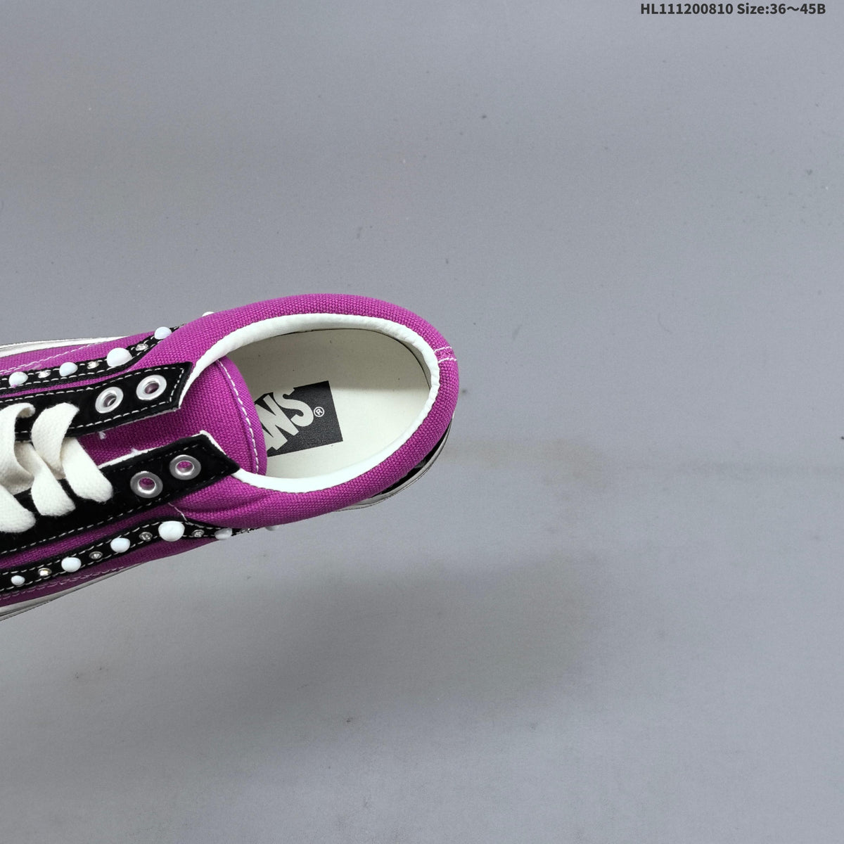 Vans Old Skool Platform Low-Top Sneakers, in Purple and Black - product image from the listing.