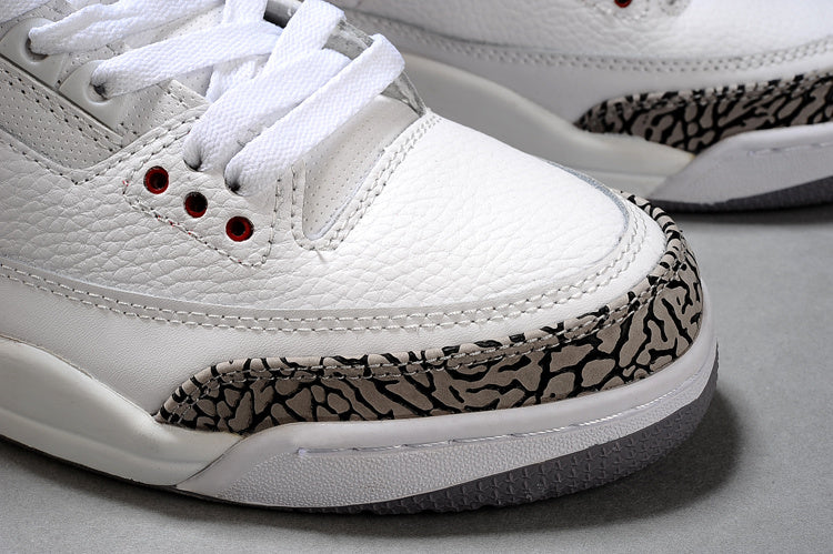 Air Jordan 3 White Black High-Top Sneakers - product image from the listing.