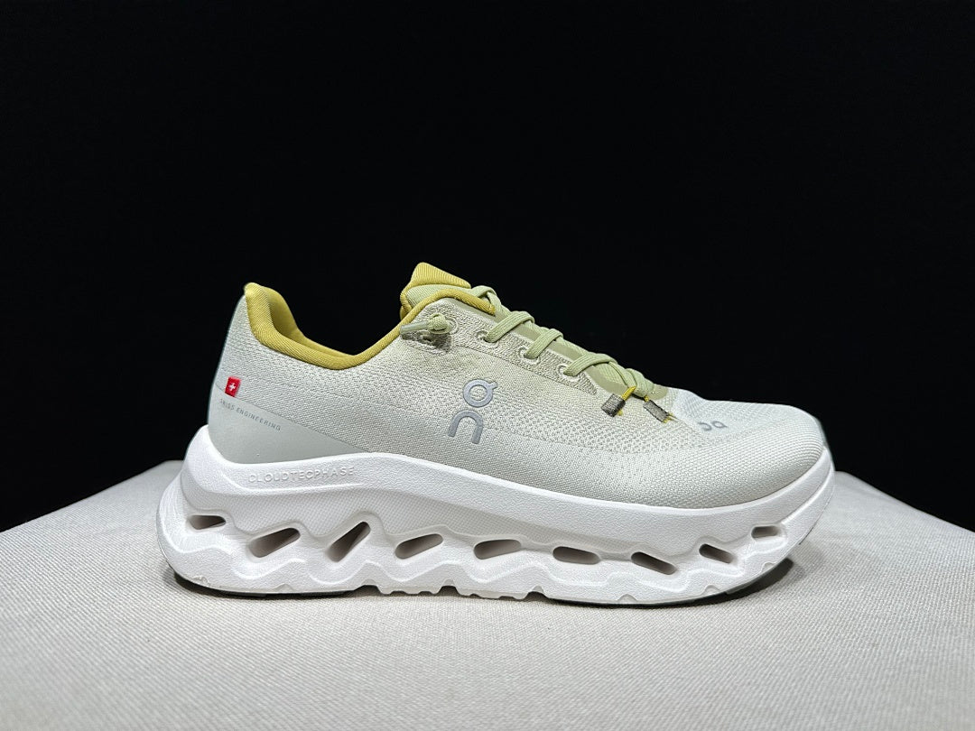 White and Yellow On Cloudtilt Sneakers - product image from the listing.