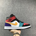 Jordan 1 Mid High-Top Sneakers in Multicolor - product image from the listing.