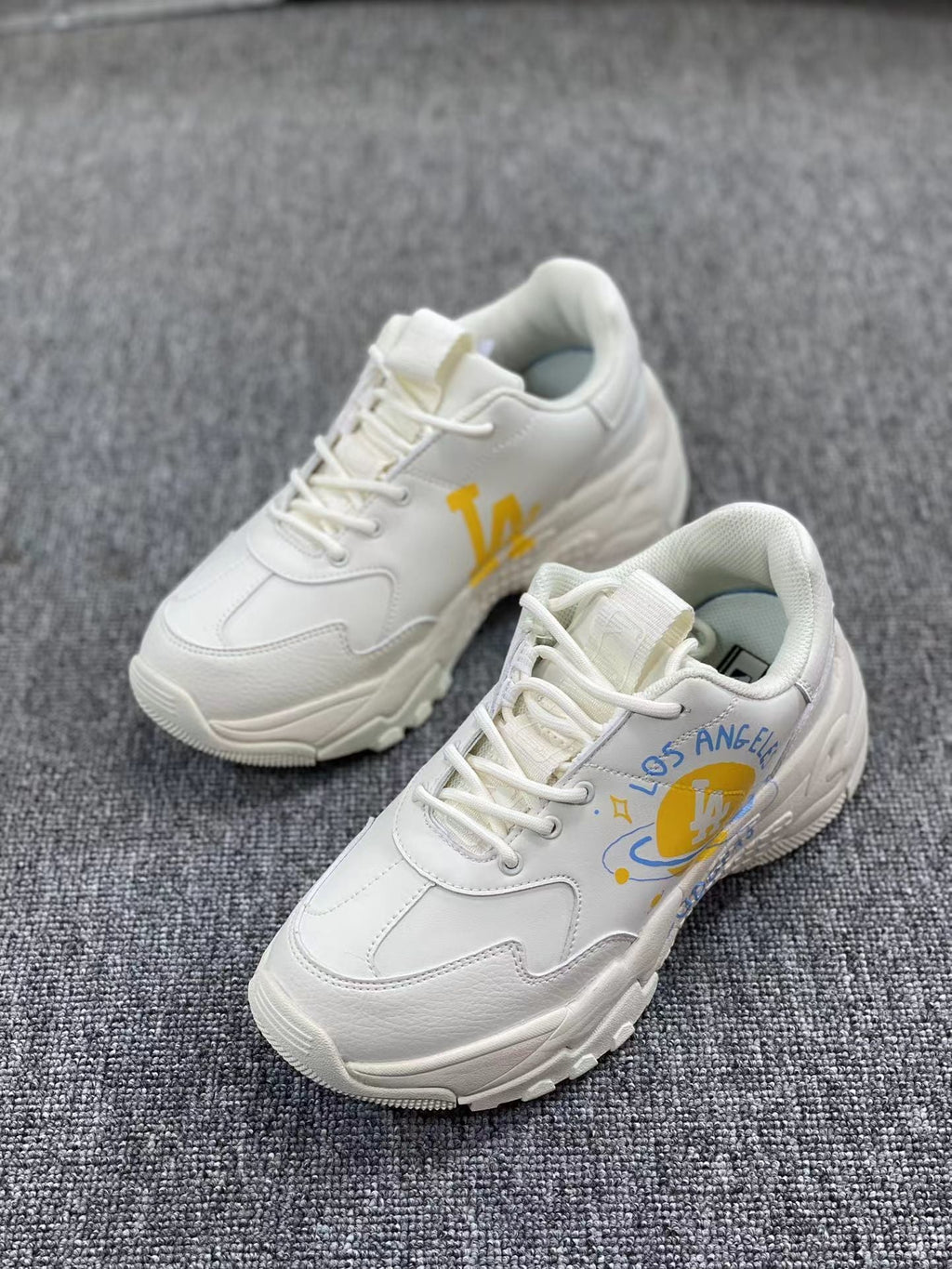 White MLB Chunky Low-Top Sneakers - product image from the listing.