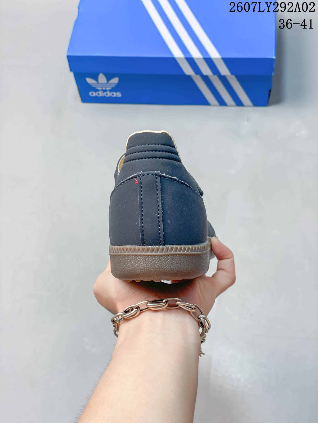 Adidas Samba Jane Mary Jane Sneakers in Navy 2607LY292A02 - product image from the listing.