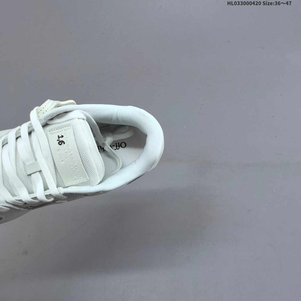 Off-White Low-Cut Sneakers in White with Arrows Detail - product image from the listing.