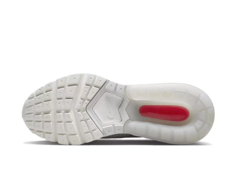 Nike White Grey Red Mesh Trainers - product image from the listing.