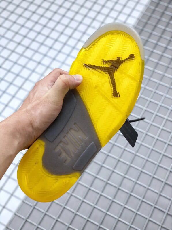 Air Jordan 5 x Off-White Sneakers in Grey CT8480-105 - product image from the listing.
