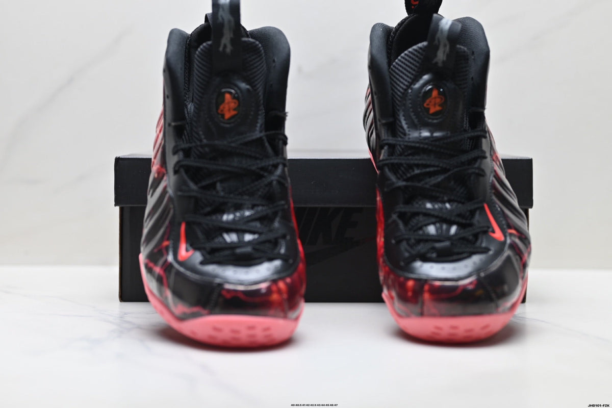 Nike Air Foamposite One Penny Hardaway Sneakers in Black Red - product image from the listing.
