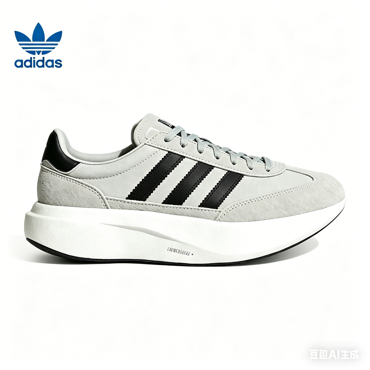adidas Campus 00s Sneakers in Light Grey and White - product image from the listing.