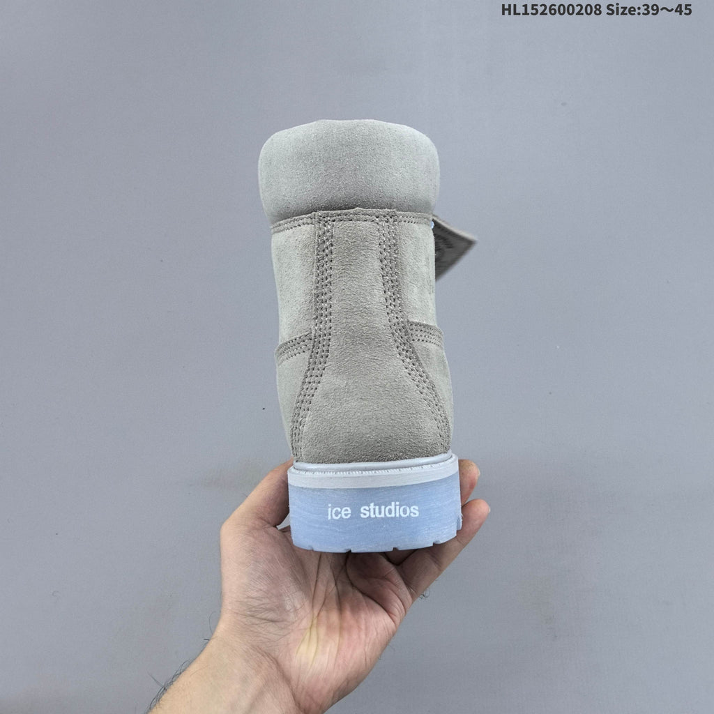 Grey Timberland High-Top Lace-Up Boots - product image from the listing.