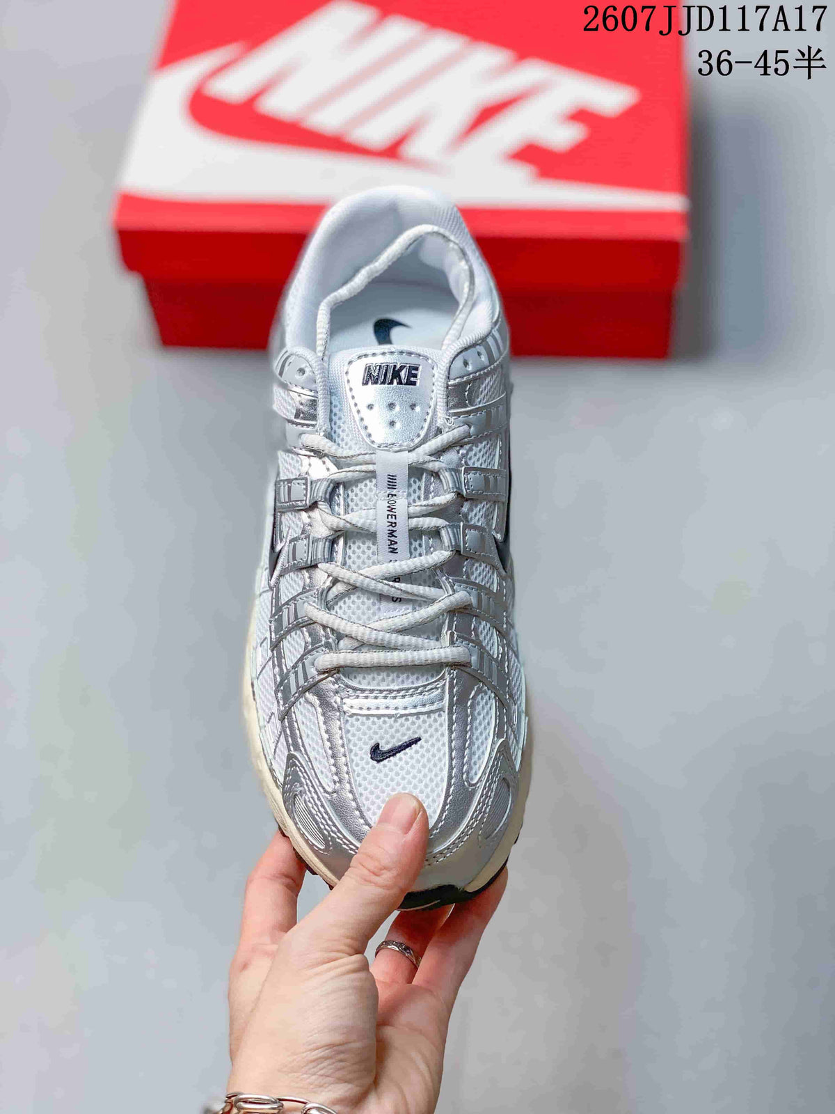 Nike P-6000 Sneakers in White Silver 2607JJD117A17 - product image from the listing.