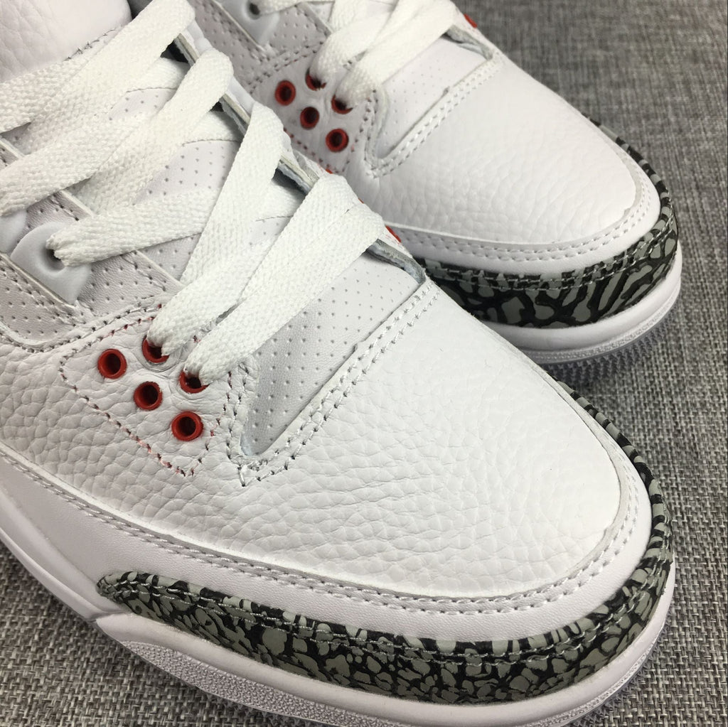 Air Jordan 3 White Cement High-Cut Sneakers - product image from the listing.