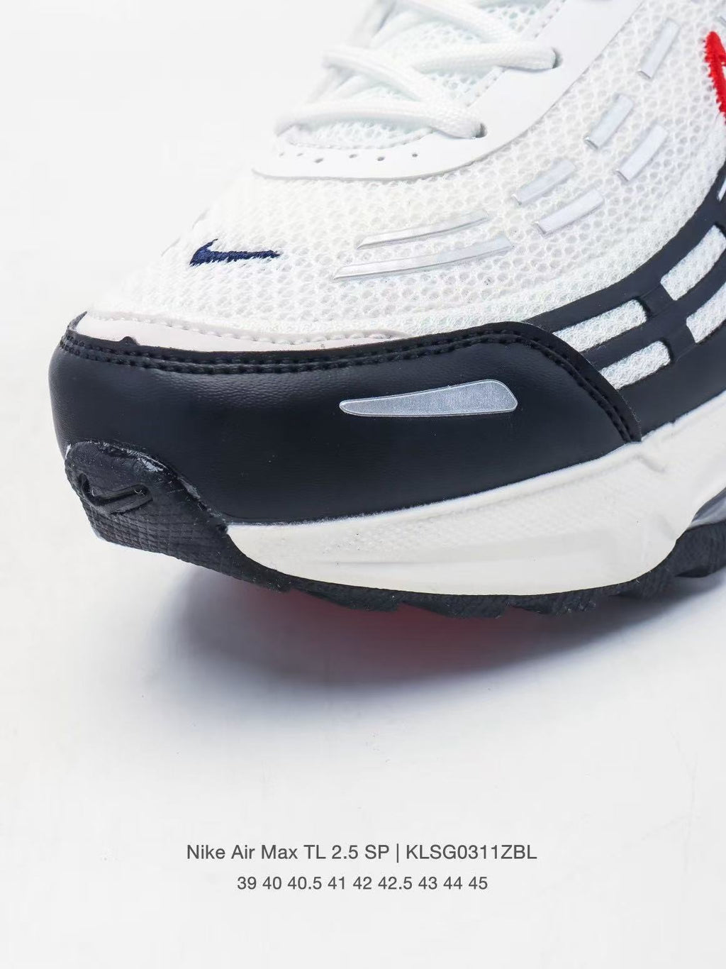 Nike Air Max TL 2.5 Sneakers in White and Navy - product image from the listing.