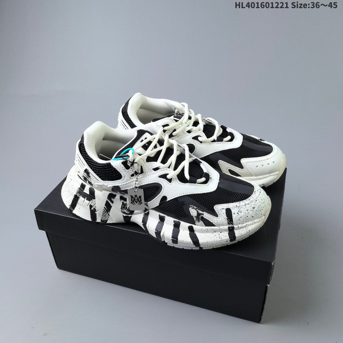 AMIRI MA Runner Low-Cut Sneakers, Green, HL401601221 - product image from the listing.