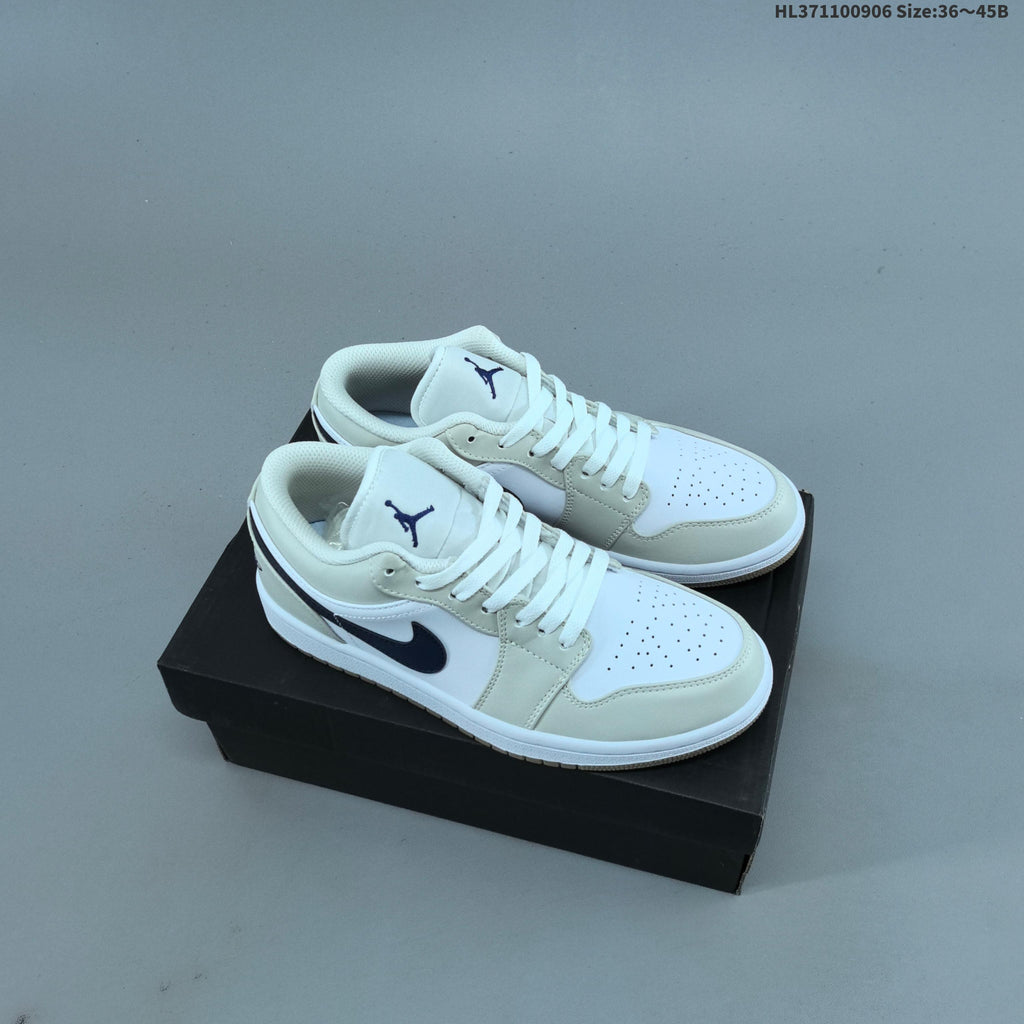 Sneakers, White and Color-Accent Styles - Nike Air Jordan 1 Low - product image from the listing.