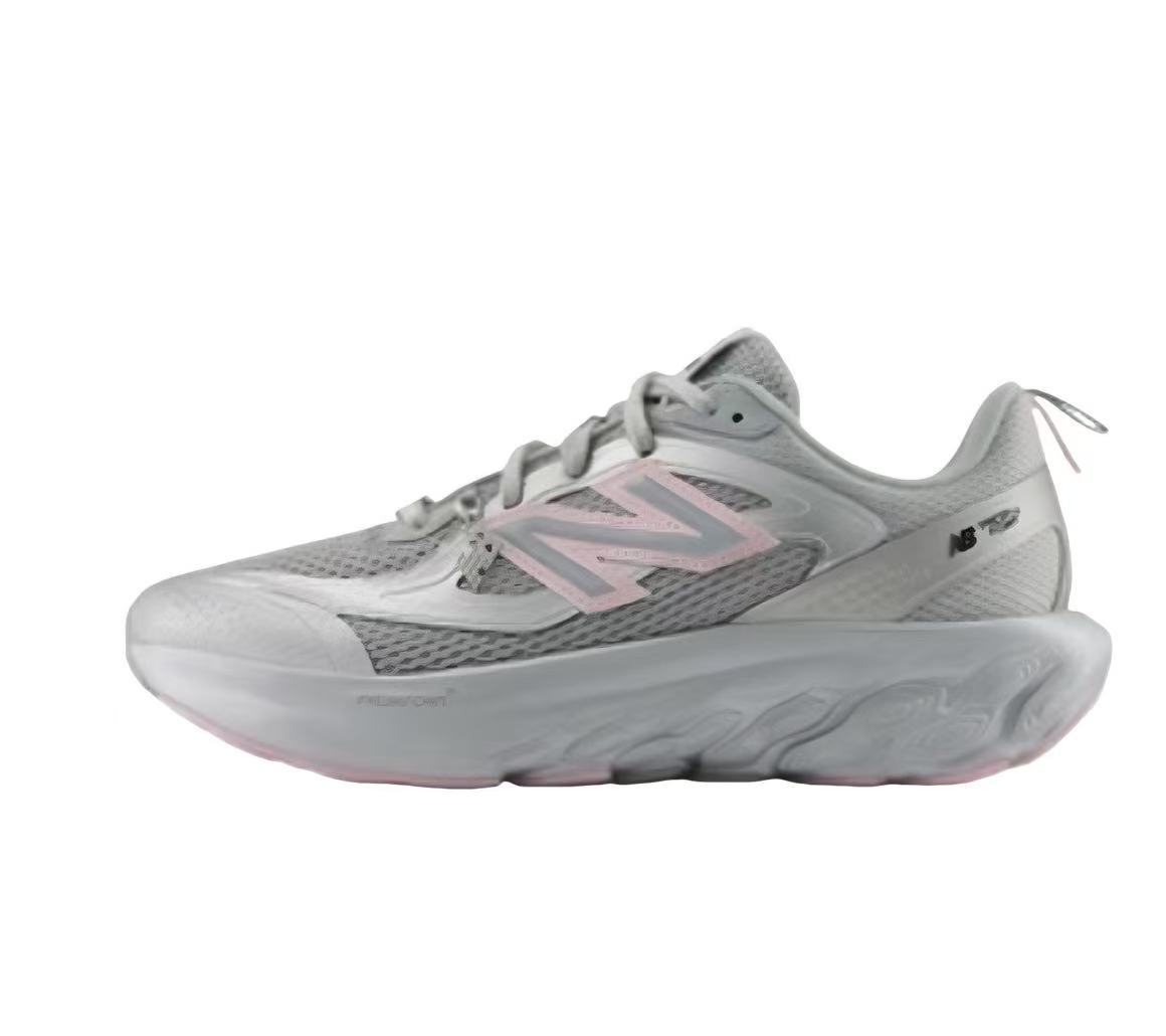 New Balance Fresh Foam X 1080 Running Shoes, in White and Pink - product image from the listing.