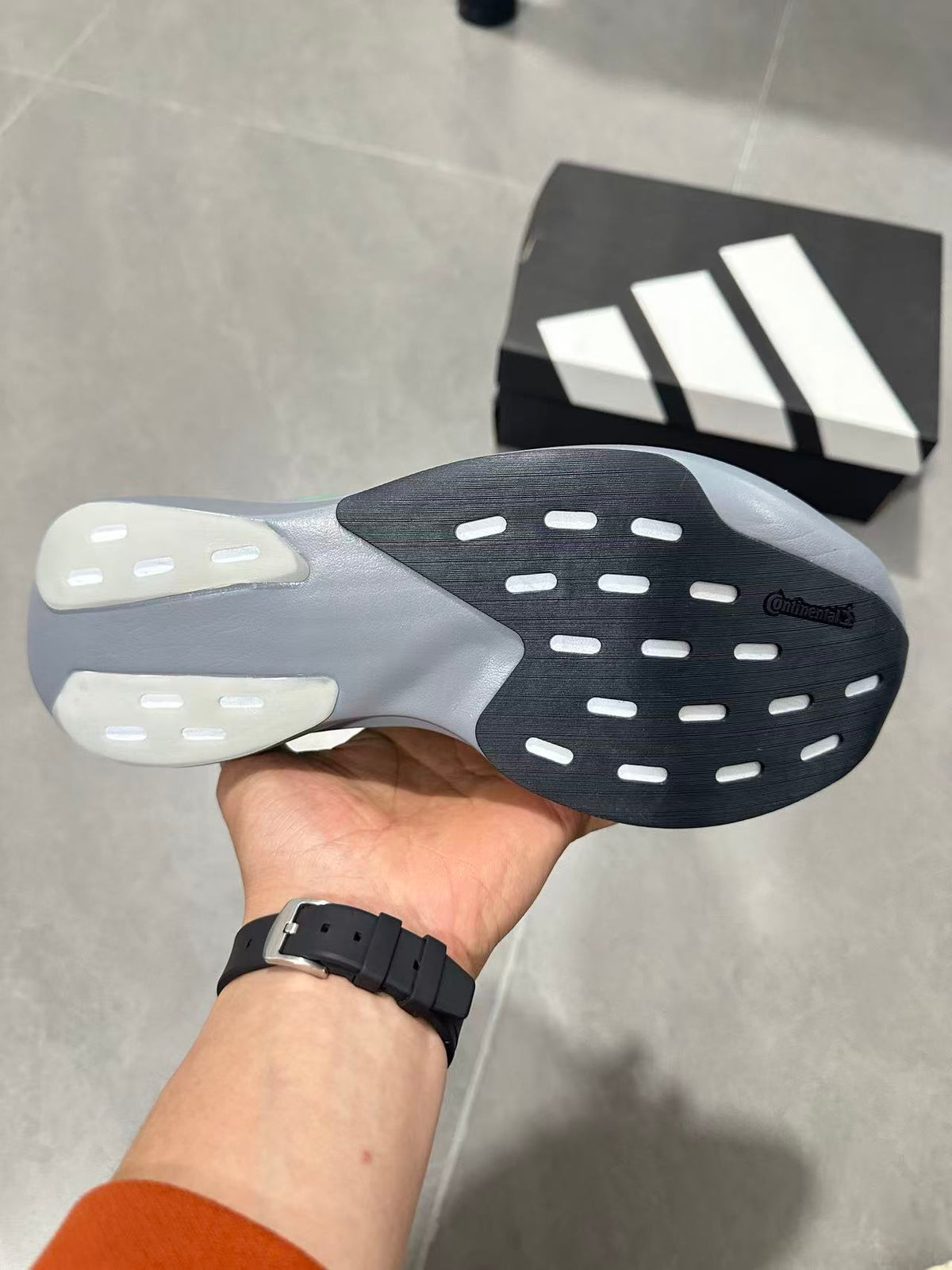 adidas Lightstrike Pro Running Shoes in Grey Green KI6927 - product image from the listing.