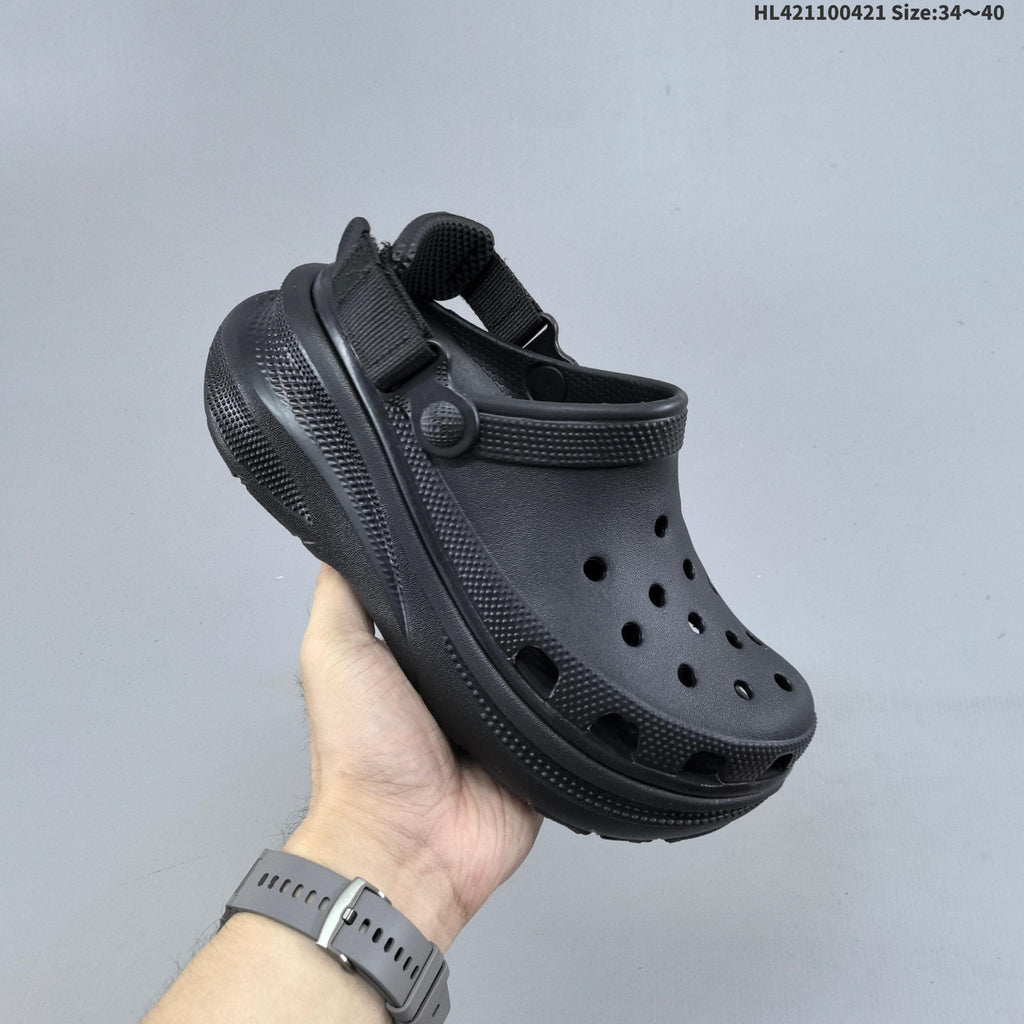 Platform Clogs with Vent Holes and Heel Straps by Crocs - product image from the listing.