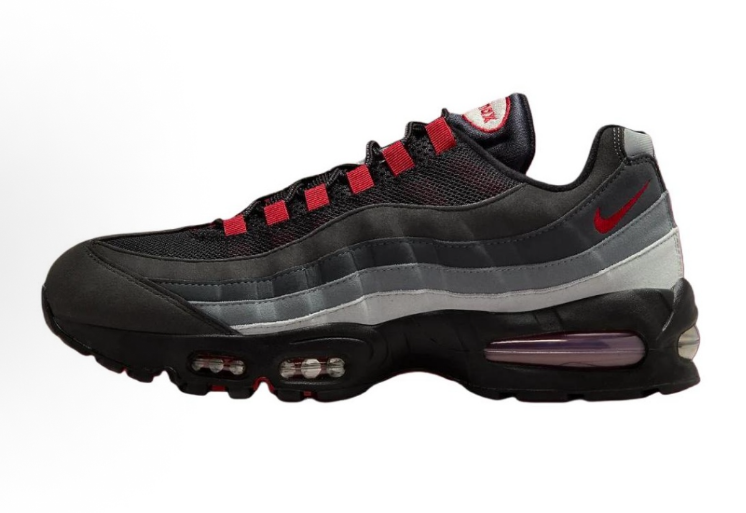 Nike Air Max 95 Sneakers in Black White Red - product image from the listing.