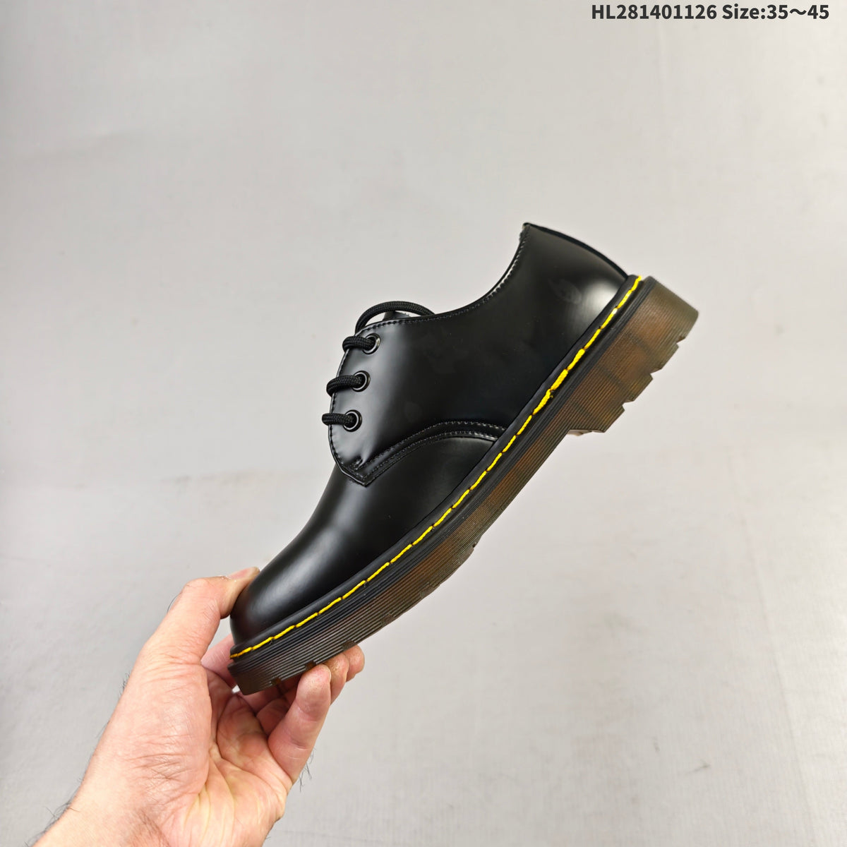 Dr. Martens 1460 Smooth Black Platform Lace-Up Footwear - product image from the listing.