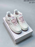 Nike Air Force 1 '07 Low Sneakers in White Pink Blue JDD1357A17 - product image from the listing.