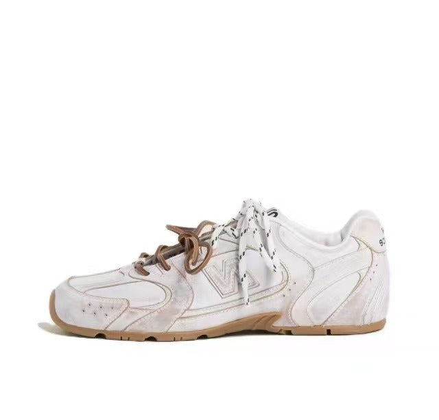 White and Tan New Balance 550 Low-Top Sneakers - product image from the listing.
