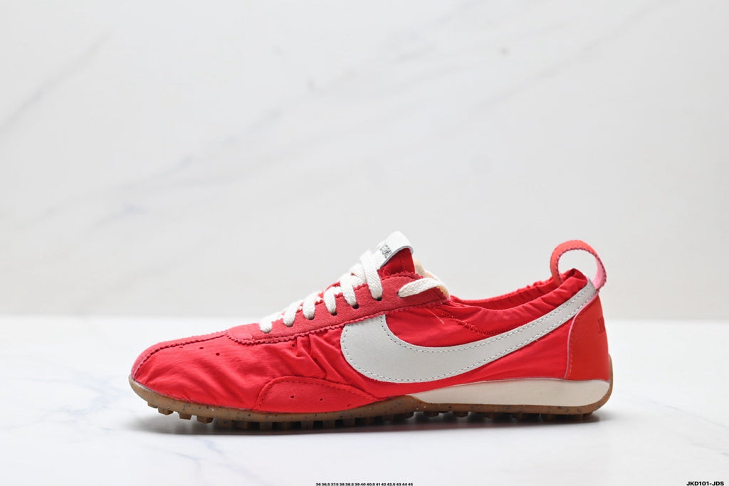 Red and White Nike Jacquemus Low-Profile Sneakers - product image from the listing.