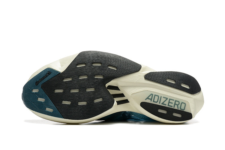 Adidas Adizero Adios Pro 3 Running Shoes in Blue Green - product image from the listing.