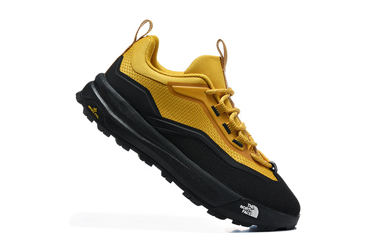 The North Face Yellow and Black Low-Cut Trail Sneakers - product image from the listing.