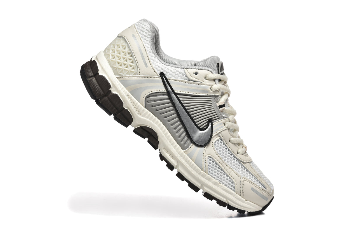 Cream and Silver Nike Zoom Vomero 5 Sneakers - product image from the listing.