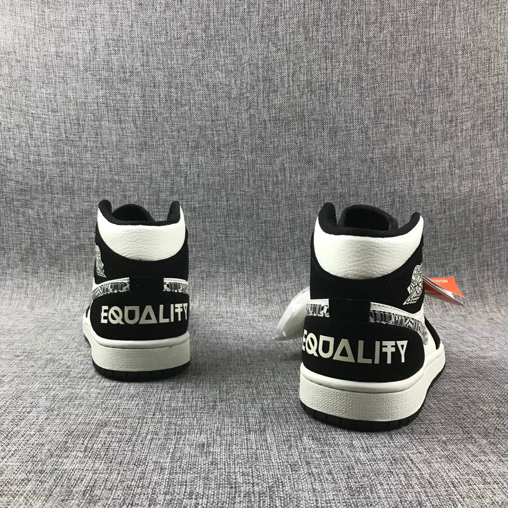 Black History Month Sneakers - Air Jordan 1 Mid 852542-010 - product image from the listing.